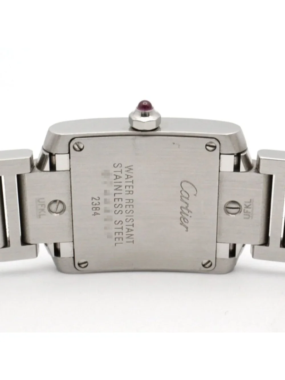 Cartier Watch Tank Francaise SM Pink Shell Stainless Steel